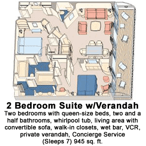 2 Bedroom Suite w/Verandah